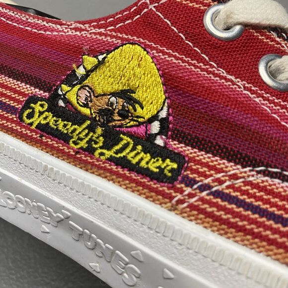 1994 LOONEY TUNES Speedy's Diner Keds Womens 8 Adult Low Canvas Sneakers Vintage - Picture 1 of 11